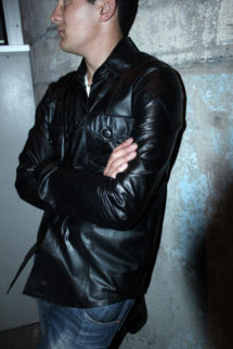 Leather Shirt Style Jacket