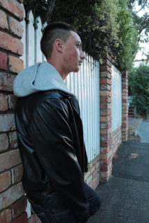 Hoody Leather Jacket